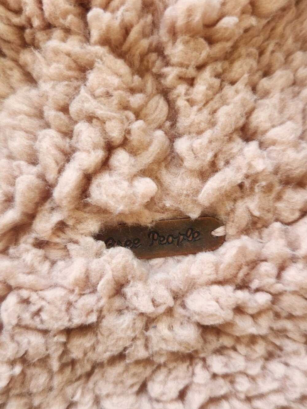 Free People Reversible Winter Chill Floral Sherpa Teddy Jacket Cardigan Cozy - Picture 6 of 10